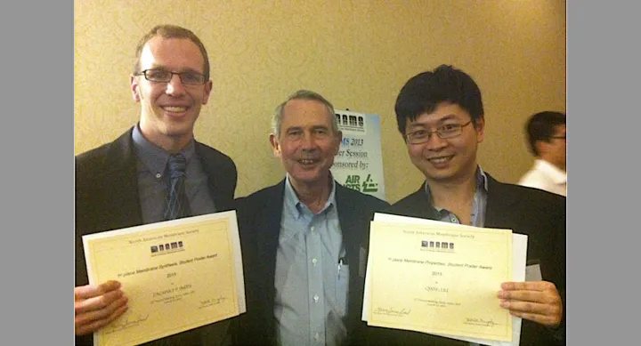 Image of Zach Smith with Don Paul and Qiang Liu Image of Zach Smith with Don Paul and Qiang Liu